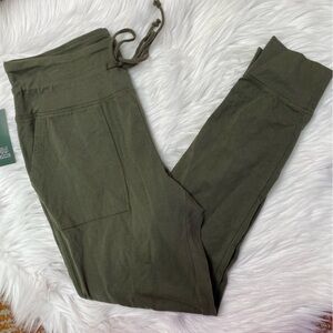 High-Rise Slim Fit French Terry Jogger Pants - Wild Fable™ Olive Green
